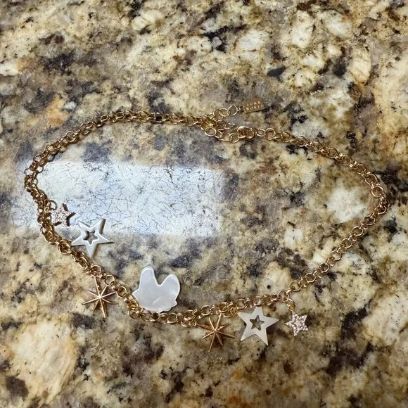 Luna Norte Gold Star and Unicorn Necklace - Picture 2 of 4